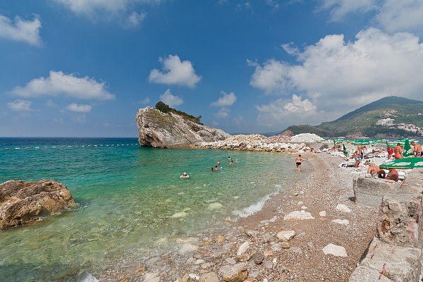 Plaża na wyspie Sveti Nikola.